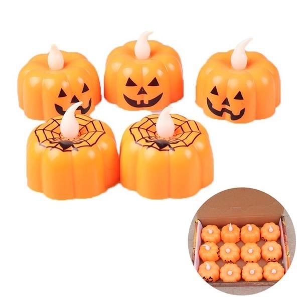 Halloween LED Pumpkin Candle - Halloween LED Pumpkin Candle - Image 0 of 2