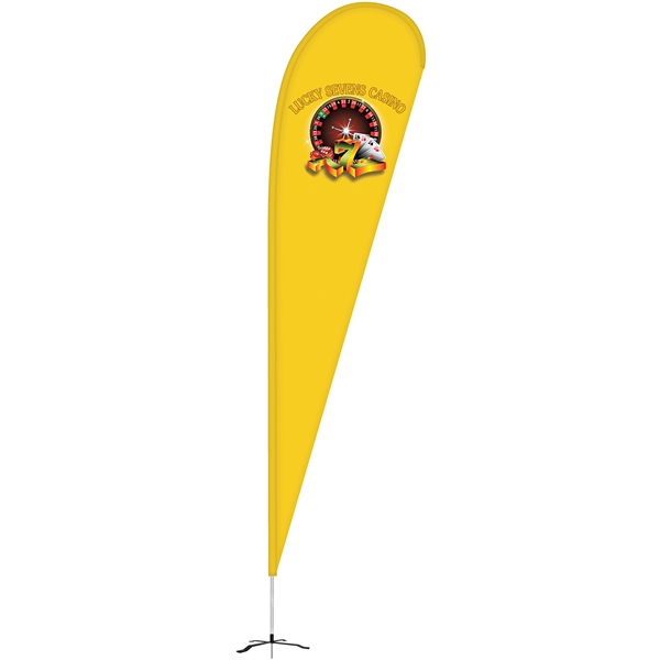 12' Double Sided Teardrop Banner w/ Premium Hardware & Base - 12' Double Sided Teardrop Banner w/ Premium Hardware & Base - Image 1 of 15