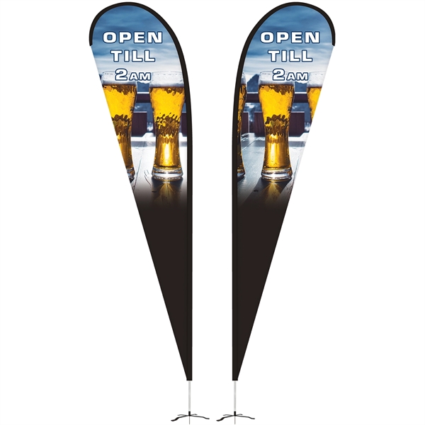 15' Double Sided Teardrop Banner w/ Premium Hardware & Base - 15' Double Sided Teardrop Banner w/ Premium Hardware & Base - Image 0 of 15