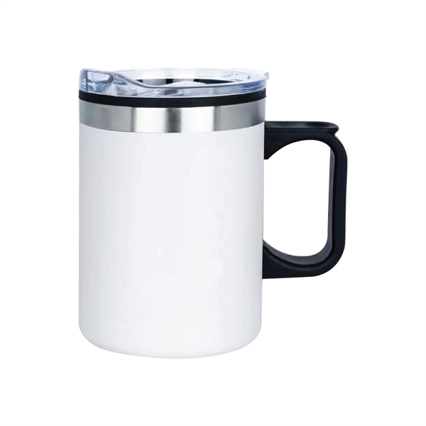 Laurie 14 oz. Double Walled Stainless Steel Camper Mug - Laurie 14 oz. Double Walled Stainless Steel Camper Mug - Image 5 of 5