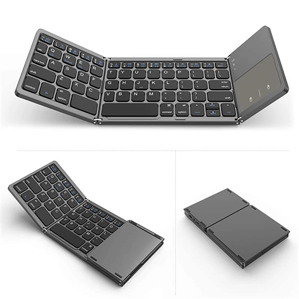 Mini Wireless Folding Keyboard Touch Pad - Mini Wireless Folding Keyboard Touch Pad - Image 0 of 4