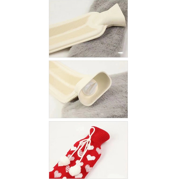 Long Hot Water Bag with Soft Plush Cover - Long Hot Water Bag with Soft Plush Cover - Image 2 of 3