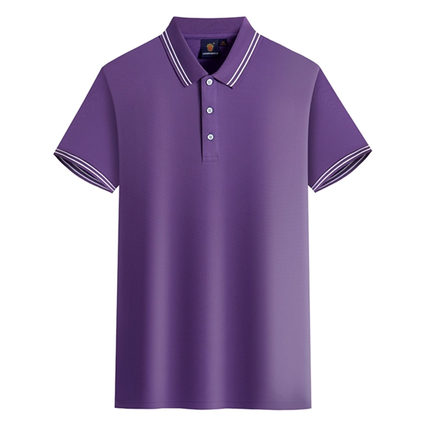 Short Sleeves Golf Polo Shirts - Short Sleeves Golf Polo Shirts - Image 2 of 4