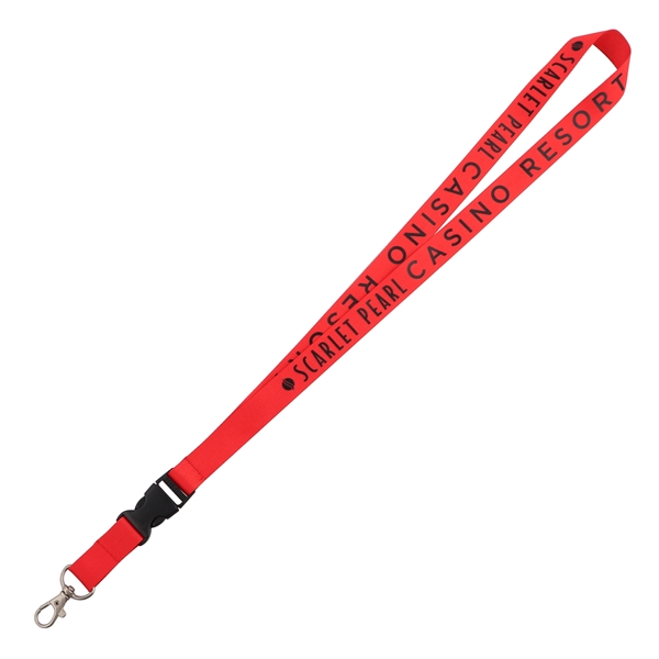 3/4" Full Color Dye Sublimated Lanyard w/Detachable Buckle - 3/4" Full Color Dye Sublimated Lanyard w/Detachable Buckle - Image 1 of 2