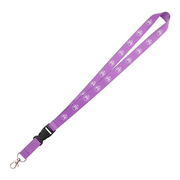 3/4" Full Color Dye Sublimated Lanyard w/Detachable Buckle - 3/4" Full Color Dye Sublimated Lanyard w/Detachable Buckle - Image 2 of 2
