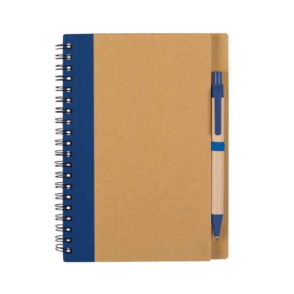 Eco-Inspired Spiral Notebook & Pen - Eco-Inspired Spiral Notebook & Pen - Image 2 of 13