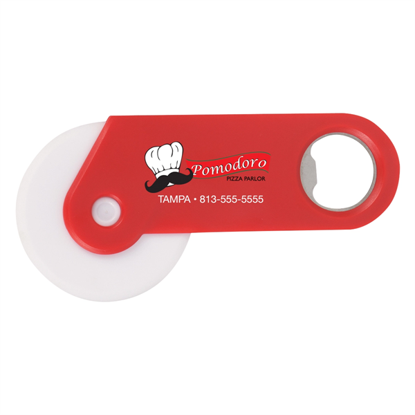 Pizza Cutter With Bottle Opener - Pizza Cutter With Bottle Opener - Image 5 of 12