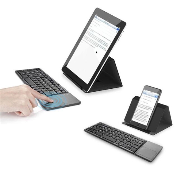 Foldable wireless keyboard with trackpad - Foldable wireless keyboard with trackpad - Image 2 of 2
