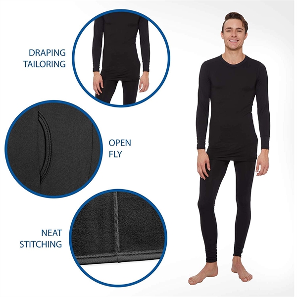 Men's Ultra Soft Thermal Underwear Set - Men's Ultra Soft Thermal Underwear Set - Image 2 of 5