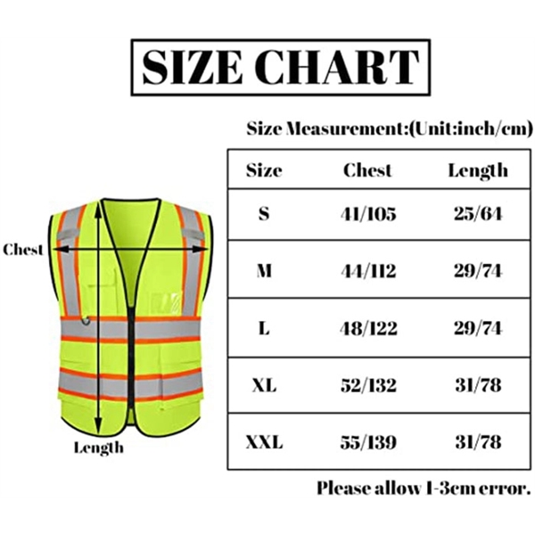 Reflective High Visibility Vest Workwear - Reflective High Visibility Vest Workwear - Image 2 of 5