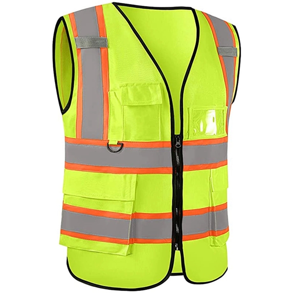 Reflective High Visibility Vest Workwear - Reflective High Visibility Vest Workwear - Image 3 of 5