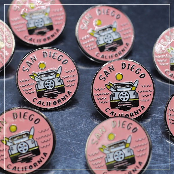 Soft Enamel Pins with military/butterfly clutch. - Soft Enamel Pins with military/butterfly clutch. - Image 1 of 4