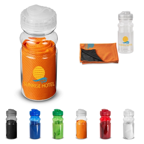 Cooling Towel in Water Bottle - Cooling Towel in Water Bottle - Image 0 of 9