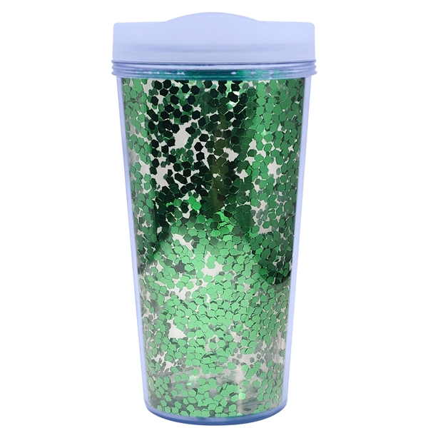 17 oz. Glamour Glitter Tumbler - Made in USA - 17 oz. Glamour Glitter Tumbler - Made in USA - Image 5 of 6
