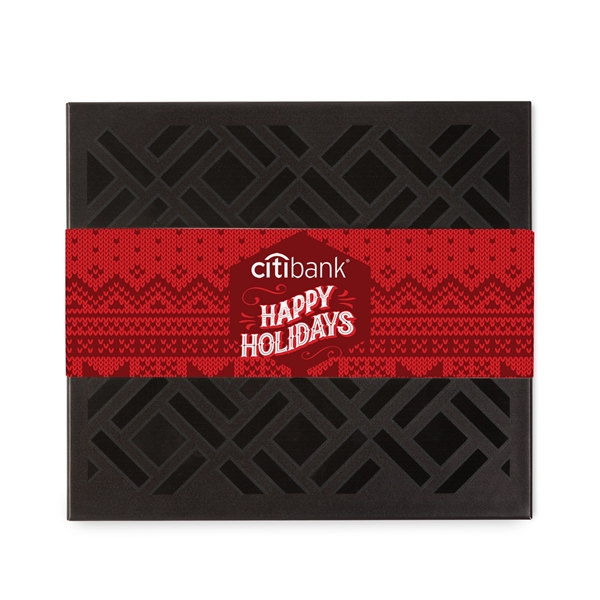 Medium Deluxe Chocolate Gift Box w/Full Color Band - Medium Deluxe Chocolate Gift Box w/Full Color Band - Image 1 of 8