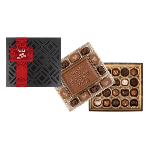 Medium Deluxe Gift Box with Square Full Color Band