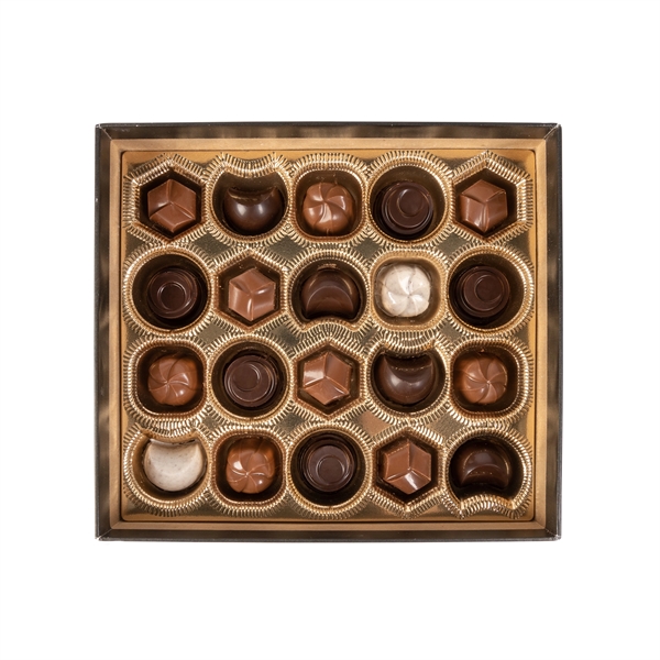 Custom Chocolate Gift Box w/Gourmet Truffles, Full-Color Lid - Custom Chocolate Gift Box w/Gourmet Truffles, Full-Color Lid - Image 6 of 8