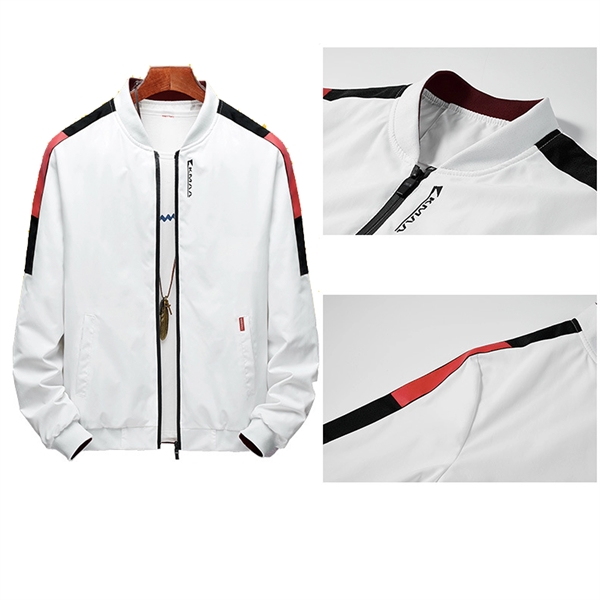 Men's Plus Cashmere Casual Baseball Uniform - Men's Plus Cashmere Casual Baseball Uniform - Image 2 of 3