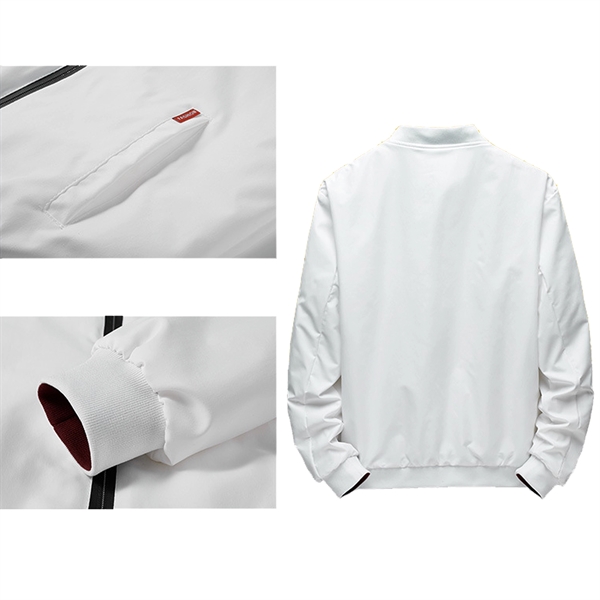 Men's Plus Cashmere Casual Baseball Uniform - Men's Plus Cashmere Casual Baseball Uniform - Image 3 of 3