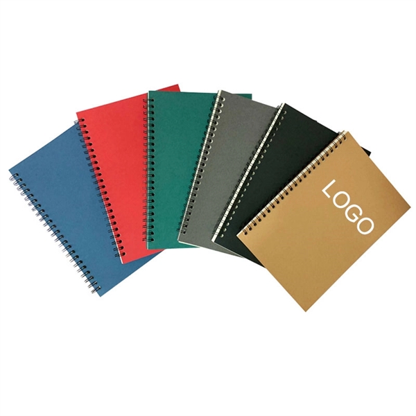 A5 Kraft Paper Cover Spiral Notebook - A5 Kraft Paper Cover Spiral Notebook - Image 0 of 3