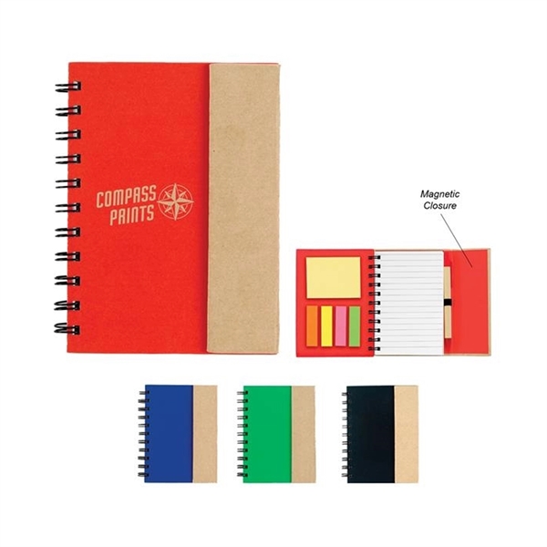 Notepad With Pen In Holder And Sticky Notes - Notepad With Pen In Holder And Sticky Notes - Image 1 of 1