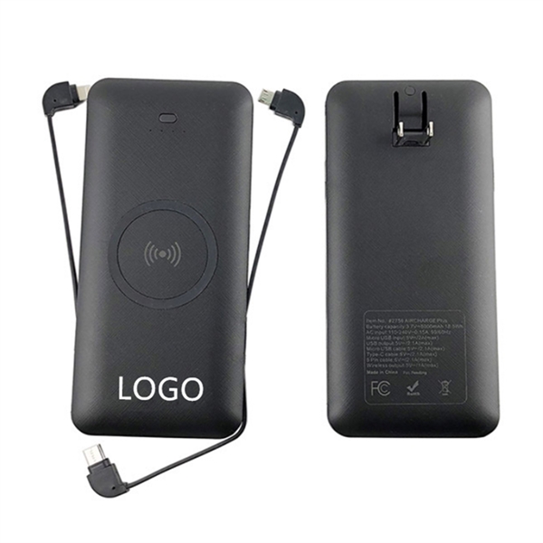 Portable Charger Power Bank With Wireless Charging - Portable Charger Power Bank With Wireless Charging - Image 0 of 2