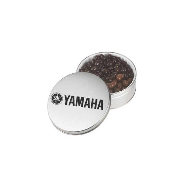 Custom Collector tin with chocolate almonds and cashews