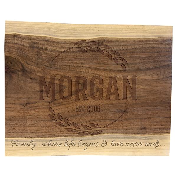 11.5"x 8.75" Black Walnut Cutting and Charcuterie Board - 11.5"x 8.75" Black Walnut Cutting and Charcuterie Board - Image 0 of 0