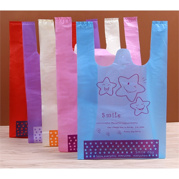 T-shirt Plastic Shopping Bag - T-shirt Plastic Shopping Bag - Image 1 of 1