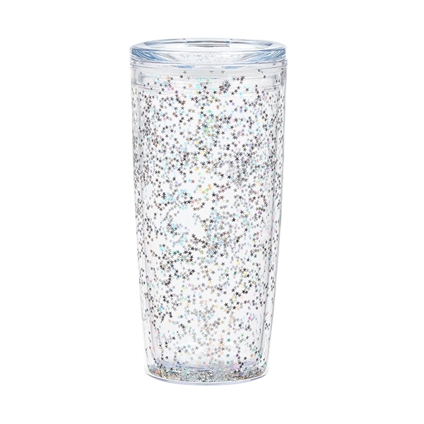 Real Deal Double Wall Tumbler with Confetti - Real Deal Double Wall Tumbler with Confetti - Image 0 of 1