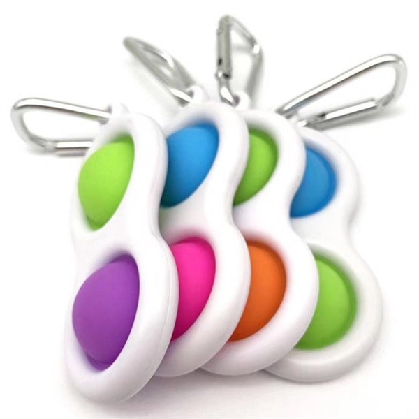 Bubble Popper Fidget Toy Keychain - Bubble Popper Fidget Toy Keychain - Image 1 of 3