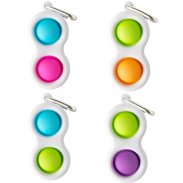 Bubble Popper Fidget Toy Keychain - Bubble Popper Fidget Toy Keychain - Image 2 of 3