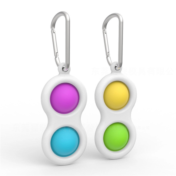 Bubble Popper Fidget Toy Keychain - Bubble Popper Fidget Toy Keychain - Image 3 of 3