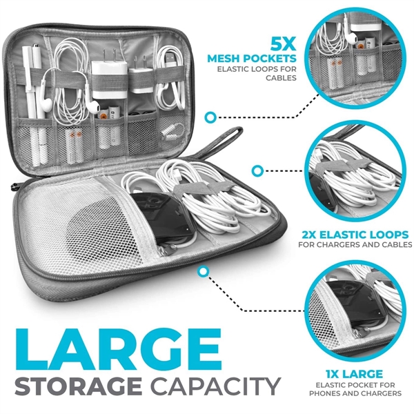 Electronic Cable Organizer Bag - Electronic Cable Organizer Bag - Image 3 of 3