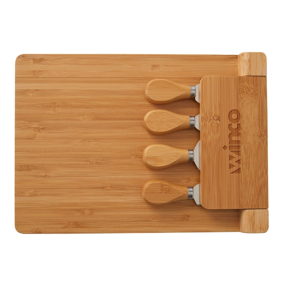 5 Piece Magnetic Bamboo Cheese Board Charcuteri Set - 5 Piece Magnetic Bamboo Cheese Board Charcuteri Set - Image 1 of 6