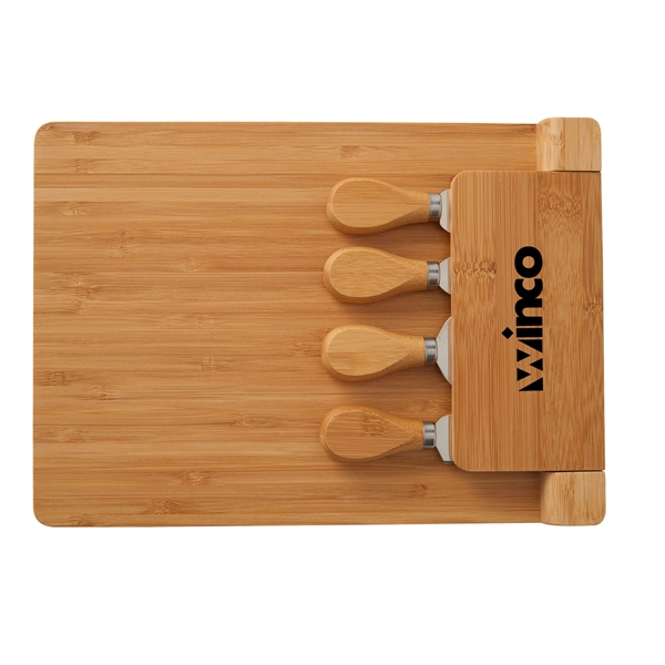 5 Piece Magnetic Bamboo Cheese Board Charcuteri Set - 5 Piece Magnetic Bamboo Cheese Board Charcuteri Set - Image 2 of 6