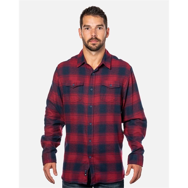 Burnside Yarn-Dyed Flannel Shirt - Burnside Yarn-Dyed Flannel Shirt - Image 50 of 61