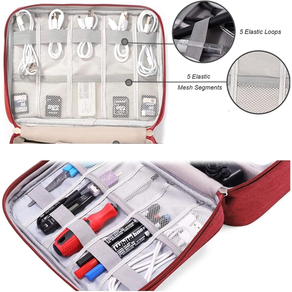 Travel Cable Electronics Organizer - Travel Cable Electronics Organizer - Image 1 of 3