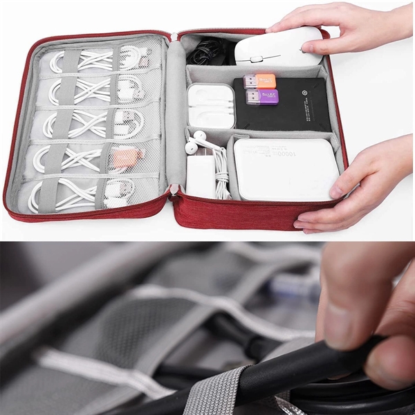 Travel Cable Electronics Organizer - Travel Cable Electronics Organizer - Image 2 of 3