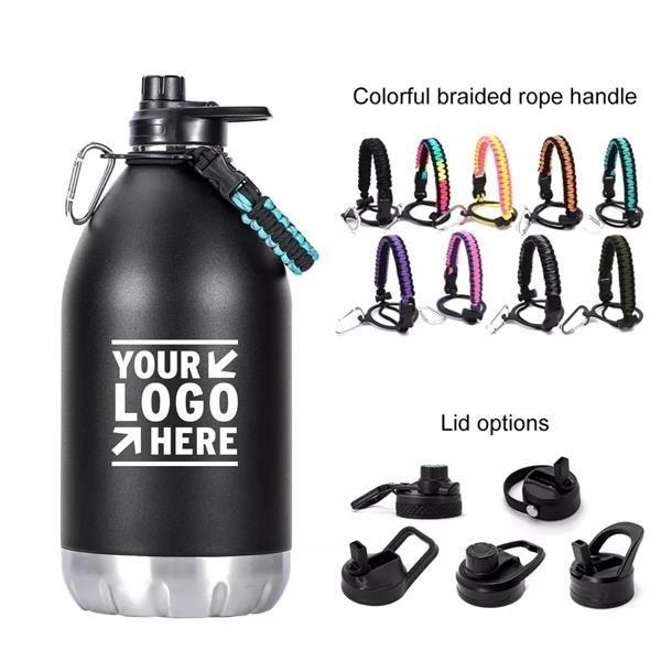 1 Gallon Double Vacuum Insulated Sports Bottle - 1 Gallon Double Vacuum Insulated Sports Bottle - Image 0 of 2