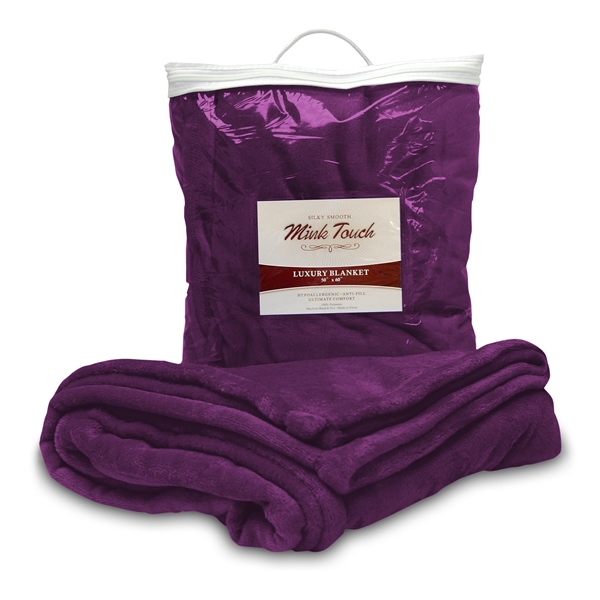 Soft Mink Touch Premium Blanket w/ Custom Imprint, 50" X 60" - Soft Mink Touch Premium Blanket w/ Custom Imprint, 50" X 60" - Image 10 of 21