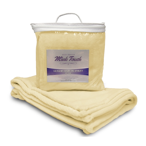 Mink Touch Premium Lap Blanket w/ Custom Imprint, 30" X 40" - Mink Touch Premium Lap Blanket w/ Custom Imprint, 30" X 40" - Image 2 of 8