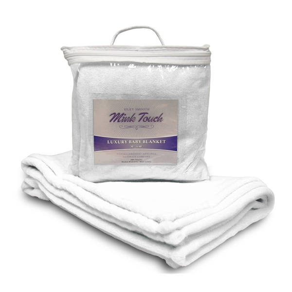 Mink Touch Premium Lap Blanket w/ Custom Imprint, 30" X 40" - Mink Touch Premium Lap Blanket w/ Custom Imprint, 30" X 40" - Image 3 of 8