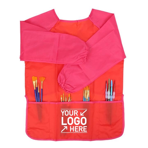 Children's Waterproof Art Painted Apron - Children's Waterproof Art Painted Apron - Image 3 of 4