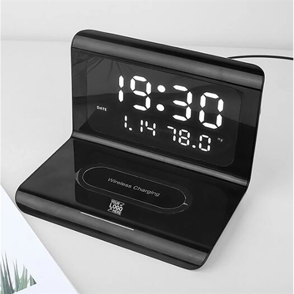 Multifunctional Digital Alarm Clock Wireless Charging - Multifunctional Digital Alarm Clock Wireless Charging - Image 4 of 4