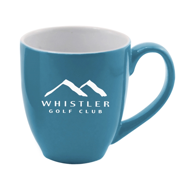 14 oz Colored Ceramic Coffee Mug with White Interior - 14 oz Colored Ceramic Coffee Mug with White Interior - Image 6 of 6