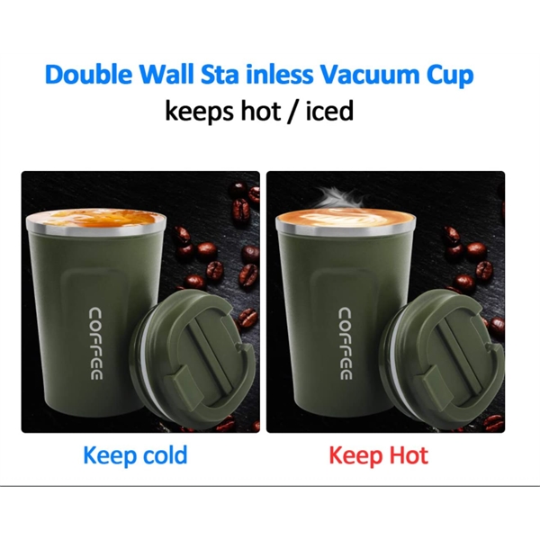 Insulated Stainless  Coffee Travel Mug 12OZ 16OZ - Insulated Stainless  Coffee Travel Mug 12OZ 16OZ - Image 6 of 7