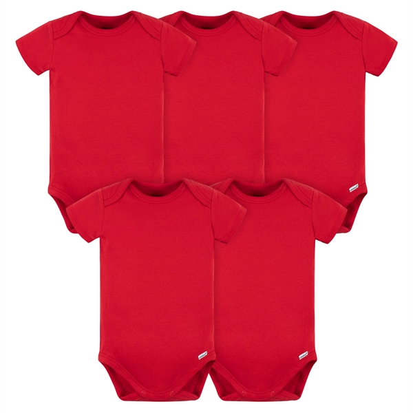 5-Pack Short Sleeve Premium Onesies® Bodysuits - 5-Pack Short Sleeve Premium Onesies® Bodysuits - Image 5 of 10