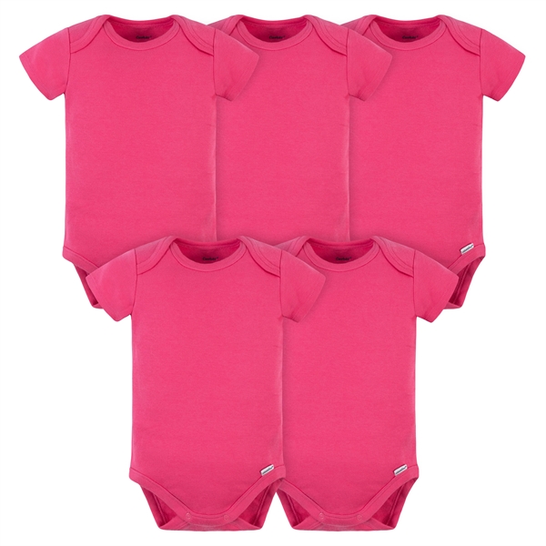 5-Pack Short Sleeve Premium Onesies® Bodysuits - 5-Pack Short Sleeve Premium Onesies® Bodysuits - Image 6 of 10