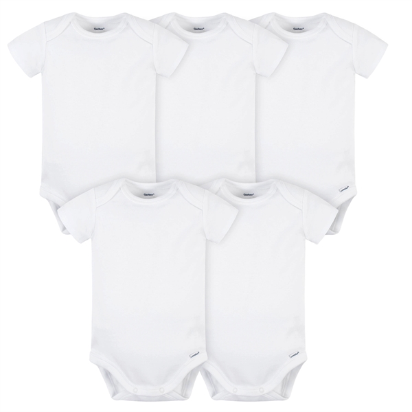 5-Pack Short Sleeve Premium Onesies® Bodysuits - 5-Pack Short Sleeve Premium Onesies® Bodysuits - Image 2 of 10